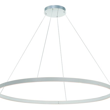 Eurofase Verdura Modern Integrated LED Indoor Chandelier, 1-Light, Round, Dimmable, Grey/White 43899-036